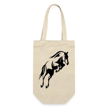 cheval bondissant - Sac à bouteille - nature - Devant