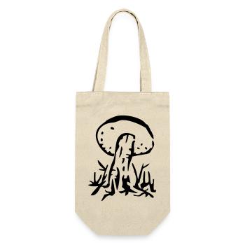 pilz natur speise - Geschenkbeutel für Flaschen - Natur - Vorne