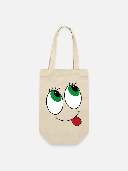 Yeux de style bande dessinée - Sac à bouteille - nature