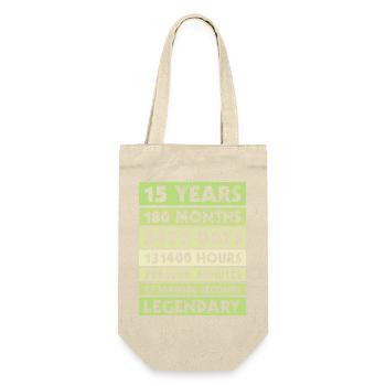 15 years legendary - anniversary - company - anniversary - Gift Bag for Bottles - nature - Front