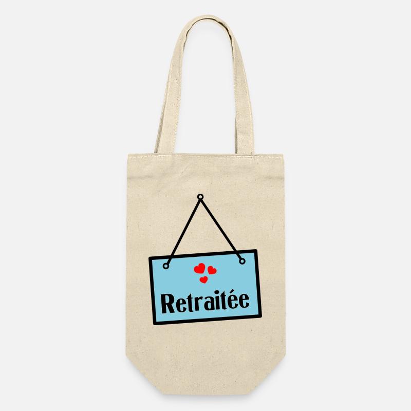 RETRAITEE. BONNE RETRAITE. JOYEUSE RETRAITE - Sac à bouteille - nature