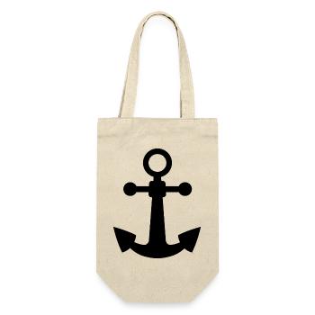 Anchor Symbol Icon Logo Sea Sea Water Graphic - Gift Bag for Bottles - nature - Front