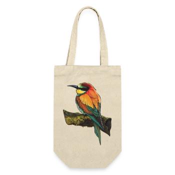 Vogel - Geschenkbeutel für Flaschen - Natur - Vorne