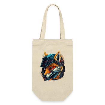 Renard guerrier au casque - Sac à bouteille - nature - Devant