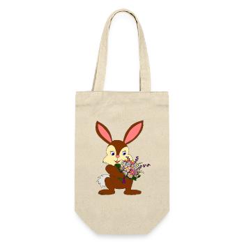Lapin avec autruche - Sac à bouteille - nature - Devant