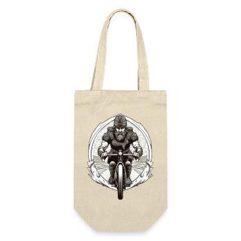 Road Warrior - Viking Warrior Road Cyclist - Gift Bag for Bottles - nature - Front