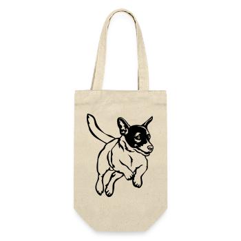Jack Russell Terrier - Gift Bag for Bottles - nature - Front