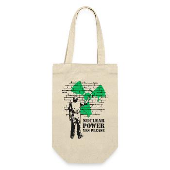 Nuclear Power Yes Please, Yes to Nuclear Energy - Gift Bag for Bottles - nature - Front