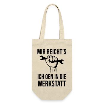 Handwerker Handyman Handwerk Werkzeug - Geschenkbeutel für Flaschen - Natur - Vorne