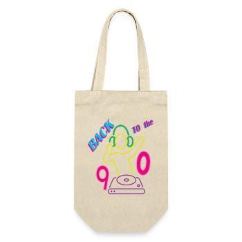 Back to the 90s with DJ - Gift Bag for Bottles - nature - Front