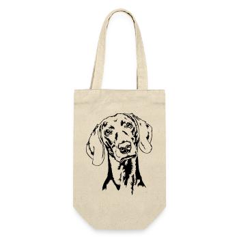 Weimaraner Portrait Chien Chiens Wilsigns - Sac à bouteille - nature - Devant