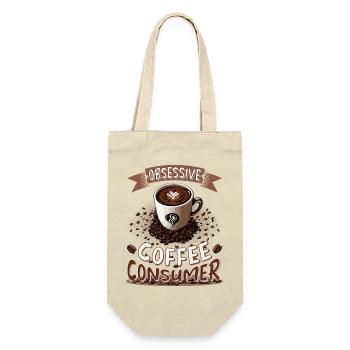 Obsessive coffee consumer - Coffee consumption in the office - Gift Bag for Bottles - nature - Front