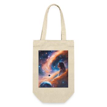 Goddess transcends in stardust - Gift Bag for Bottles - nature - Front
