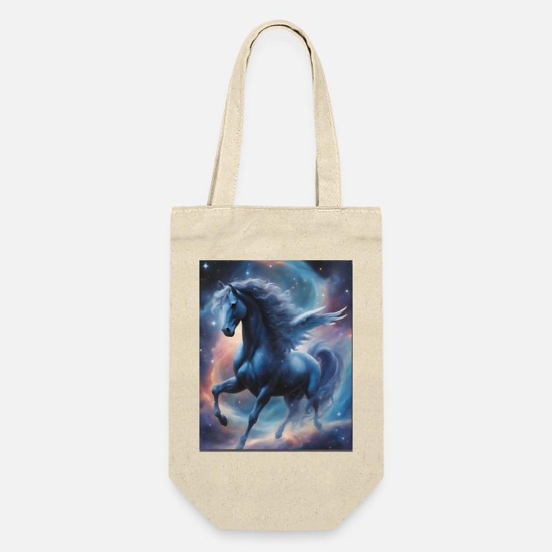 Pegasos (Pegasus) im Weltall - Weltenwanderer - Geschenkbeutel für Flaschen - Natur