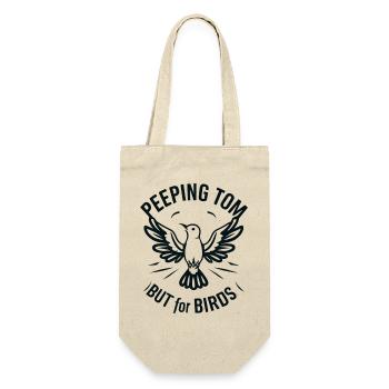 "Voyeur mais pour les oiseaux" slogan for the ob - Gift Bag for Bottles - nature - Front