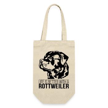 La vie de Rottweiler est meilleure Chiens Wilsigns - Sac à bouteille - nature - Devant