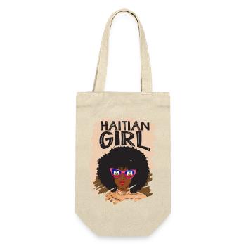 Haïti Drapeau Haïtien Femme Princesse I Cadeau - Sac à bouteille - nature - Devant