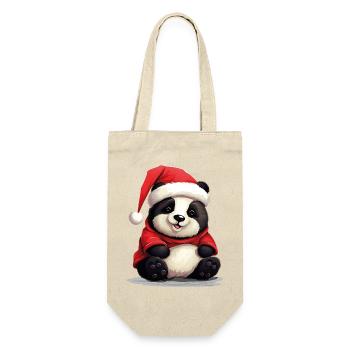 Cute panda, Christmas, Panda bear - Gift Bag for Bottles - nature - Front