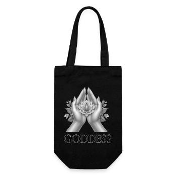 GÖTTIN (Untertitel) #059 - Geschenkbeutel für Flaschen - Schwarz - Vorne