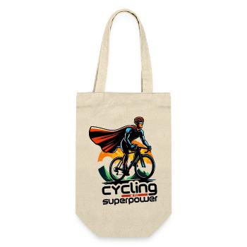 Superpower Cyclist - Gift Bag for Bottles - nature - Front