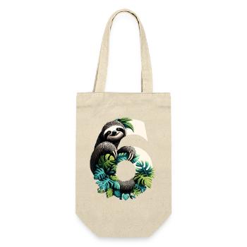 6 Year Old Sloth 6th Birthday Gift - Gift Bag for Bottles - nature - Front