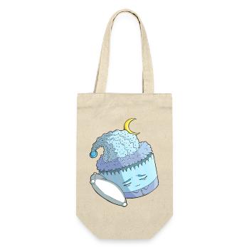 Sleeping Cupcake - Geschenkbeutel für Flaschen - Natur - Vorne