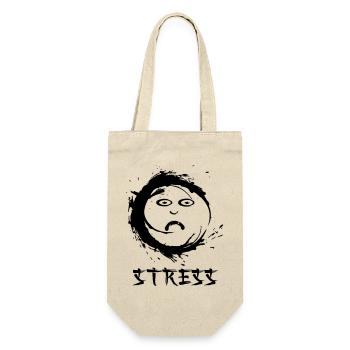 Enzo zen smiley Ensie Stress - Geschenkbeutel für Flaschen - Natur - Vorne