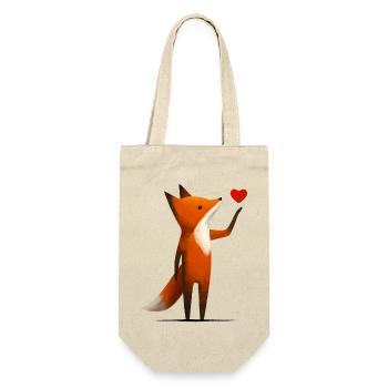 Fox with heart - Gift Bag for Bottles - nature - Front