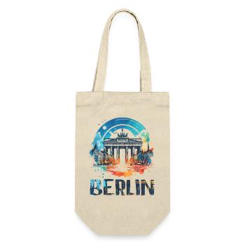 Berlin City Brilliance: Vibrant Cityscape Art - Gift Bag for Bottles - nature - Front