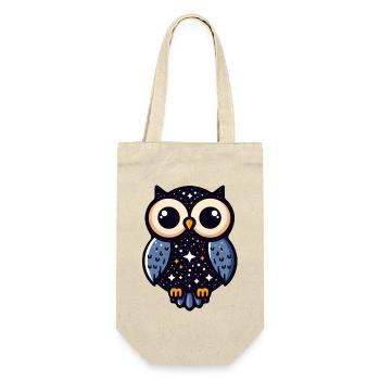 Starry Night Owl Art - Gift Bag for Bottles - nature - Front