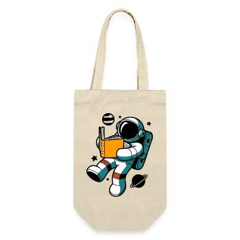 Reading astronaut: Learning in weightlessness - Gift Bag for Bottles - nature - Front