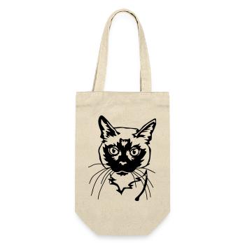 Siamese cat - Gift Bag for Bottles - nature - Front