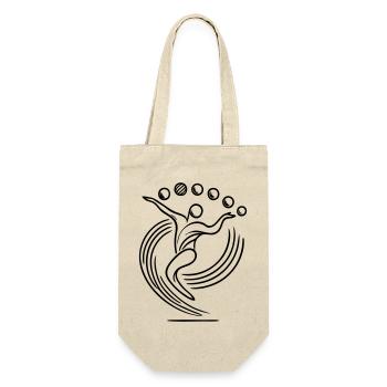 Juggling Juggler Logo - Gift Bag for Bottles - nature - Front