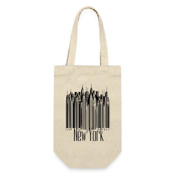 New York Code Scan Skyline NYC Voyage touristique USA l - Sac à bouteille - nature - Devant