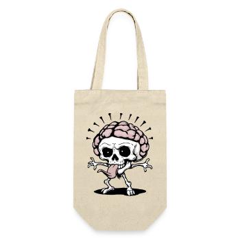 Crâne Cerveau - Sac à bouteille - nature - Devant