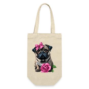 Pug Dog - Gift Bag for Bottles - nature - Front
