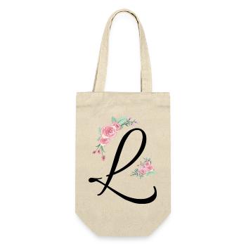 Letter l flowers - Gift Bag for Bottles - nature - Front