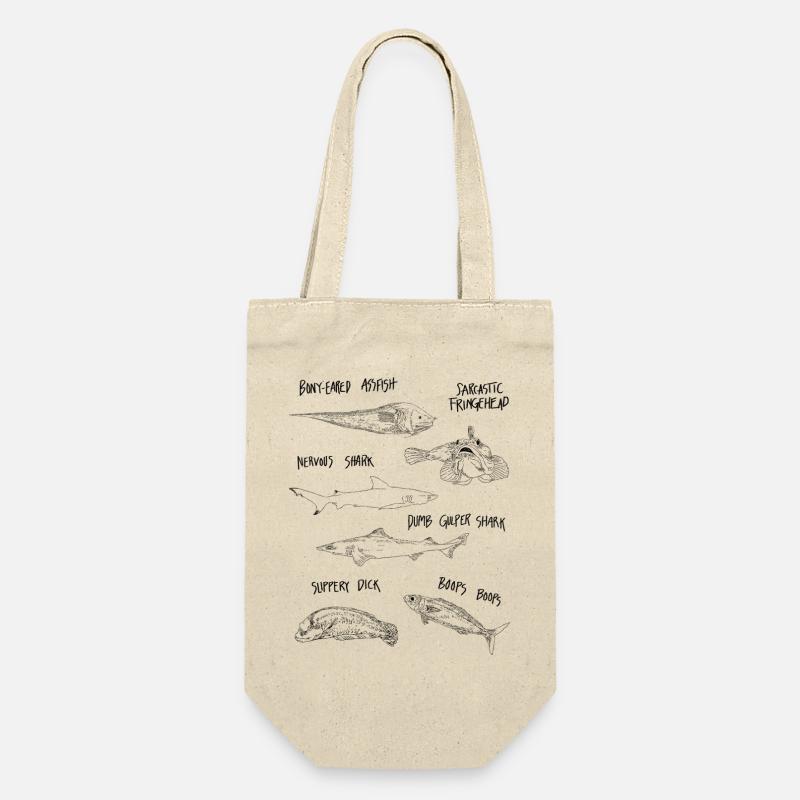 FUNNY FISH - Gift Bag for Bottles - nature
