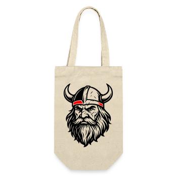 Viking Helmet Odin - Gift Bag for Bottles - nature - Front