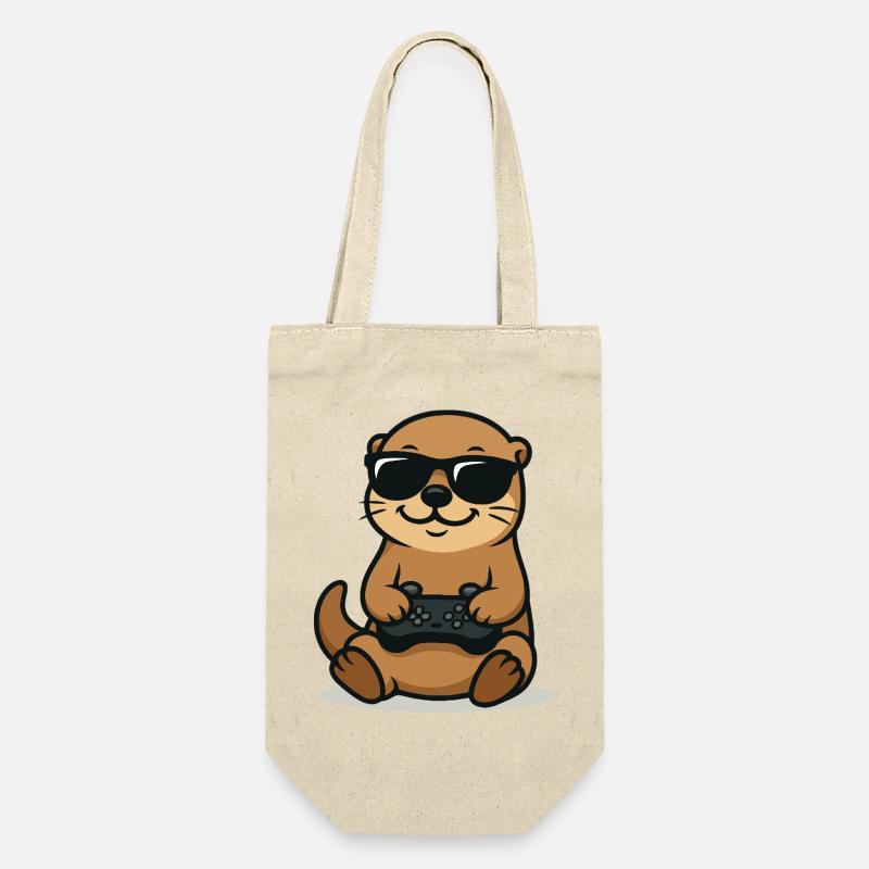 Gaming Otter Vibes - Geschenkbeutel für Flaschen - Natur