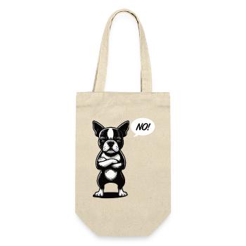 No Boston Terrier Boston Boston terrier besitzer - Geschenkbeutel für Flaschen - Natur - Vorne