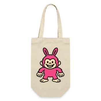 Rabbit Monkey - Gift Bag for Bottles - nature - Front