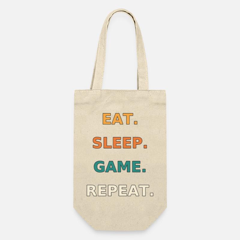 Eat. Sleep. Game. Repeat. - Sac à bouteille - nature
