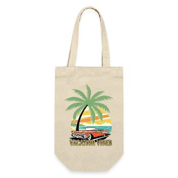 Ciel tropical et voiture vintage - Sac à bouteille - nature - Devant