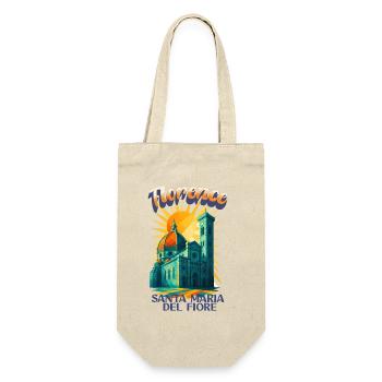 Florence - Santa Maria del Fiore vintage shirt - Gift Bag for Bottles - nature - Front