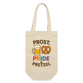 Prost, Pride and Pretzel - Gift Bag for Bottles - nature - Front
