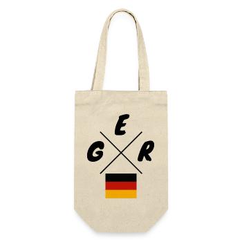 Drapeaux allemands Lettrage GER - Sac à bouteille - nature - Devant