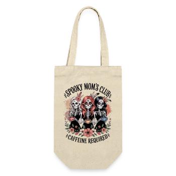 Terrifying Moms Club – Caffeine Mandatory - Gift Bag for Bottles - nature - Front