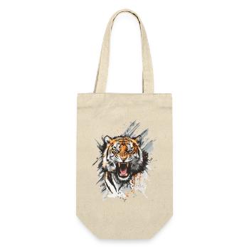 Tiger Head Predator Nature Wilderness Splash - Gift Bag for Bottles - nature - Front