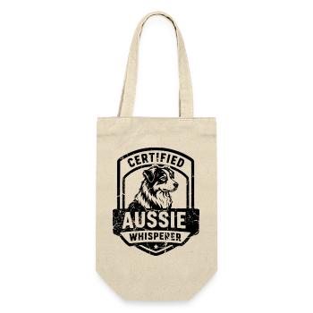 Australian Shepherd Hoodie für Hundefans & Züchter - Geschenkbeutel für Flaschen - Natur - Vorne